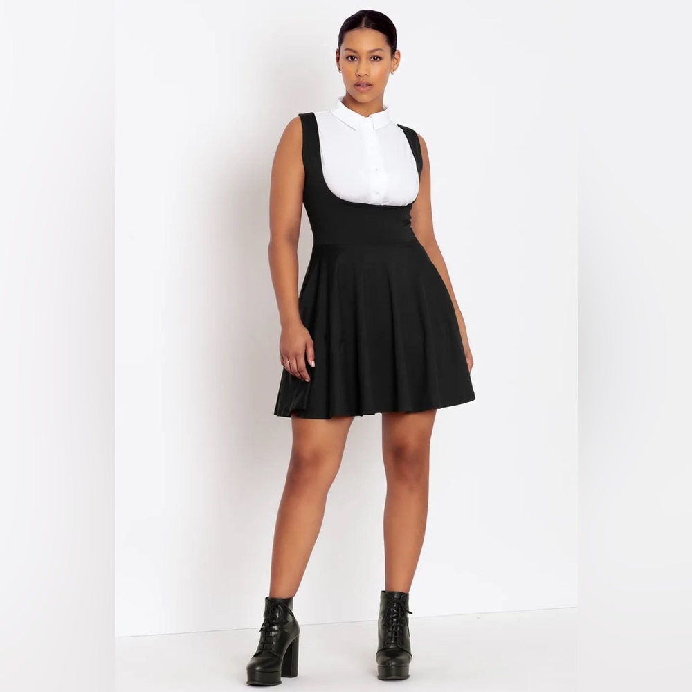 Blackmilk Clothing SHOW US YA TOPS MATTE BLACK UNDERBUST DRESS